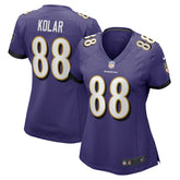 Charlie Kolar Women's Player Game Jersey - Baltimore Ravens Jerseys