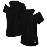 KIYA TOMLIN Women's Cut Out Tri-Blend Shirt - Cleveland Browns
