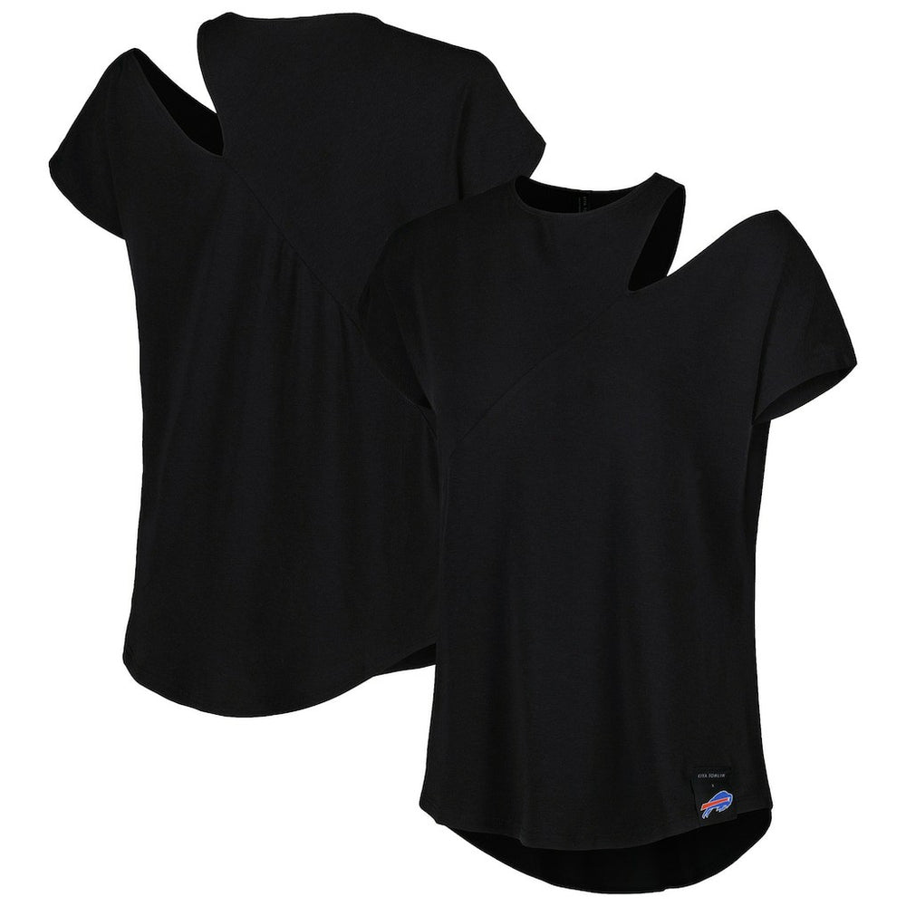 KIYA TOMLIN Women's Cut Out Tri-Blend Shirt - Pittsburgh Steelers