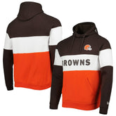 Colorblock Current Pullover Hoodie - Cleveland Browns Hoodies