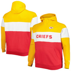 Big & Tall Current Team Colorblock Fleece Raglan Pullover Hoodie - Kansas City Chiefs Hoodies
