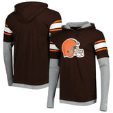 Long Sleeve Hoodie T-Shirt - Cleveland Browns Hoodies