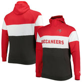 Big & Tall Current Colorblock Raglan Fleece Pullover Hoodie - Tampa Bay Buccaneers Hoodies