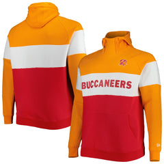 Big & Tall Throwback Colorblock Raglan Pullover Hoodie - Tampa Bay Buccaneers Hoodies
