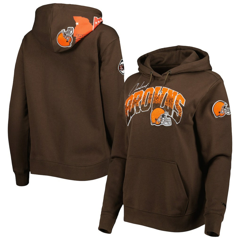 Pro Standard Women's Local Patch Pullover Hoodie - Cleveland Browns Hoodies
