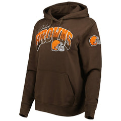 Pro Standard Women's Local Patch Pullover Hoodie - Cleveland Browns Hoodies