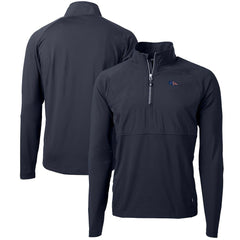 Cutter & Buck Adapt Eco Knit Hybrid Recycled Quarter-Zip Pullover Top - Denver Broncos Pullover