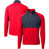 Cutter & Buck Adapt Eco Knit Hybrid Recycled Quarter-Zip Pullover Top - Indianapolis Colts Pullover