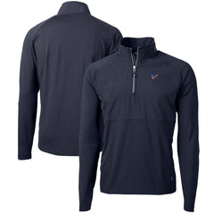 Cutter & Buck Adapt Eco Knit Hybrid Recycled Quarter-Zip Pullover Top - Houston Texans Pullover