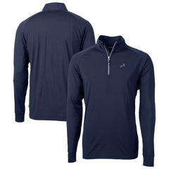 Cutter & Buck Team Adapt Eco Knit Hybrid Recycled Quarter-Zip Pullover Top - Detroit Lions Pullover