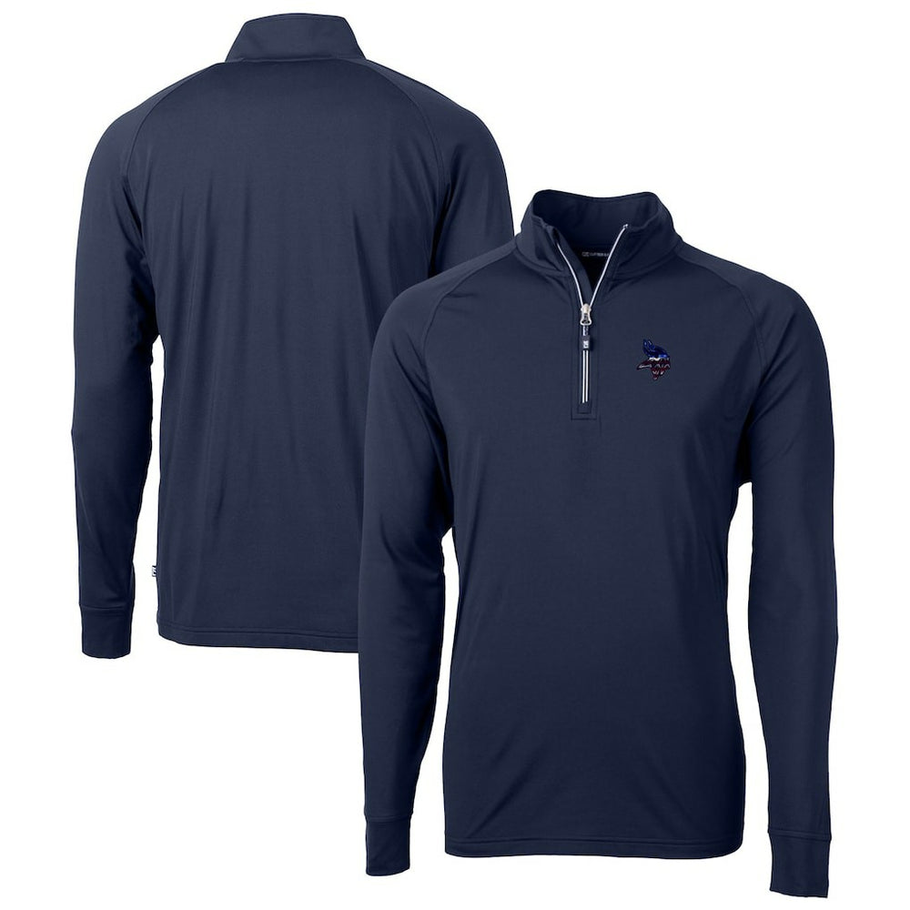 Cutter & Buck Team Adapt Eco Knit Hybrid Recycled Quarter-Zip Pullover Top - Minnesota Vikings Pullover
