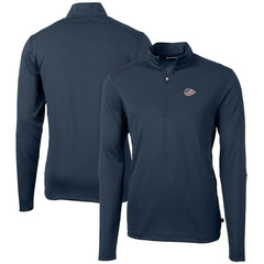 Cutter & Buck Big & Tall Virtue Eco Pique Recycled Quarter-Zip Jacket - Kansas City Chiefs Jackets