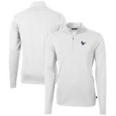 Cutter & Buck Big & Tall Virtue Eco Pique Recycled Quarter-Zip Jacket - Houston Texans Jackets
