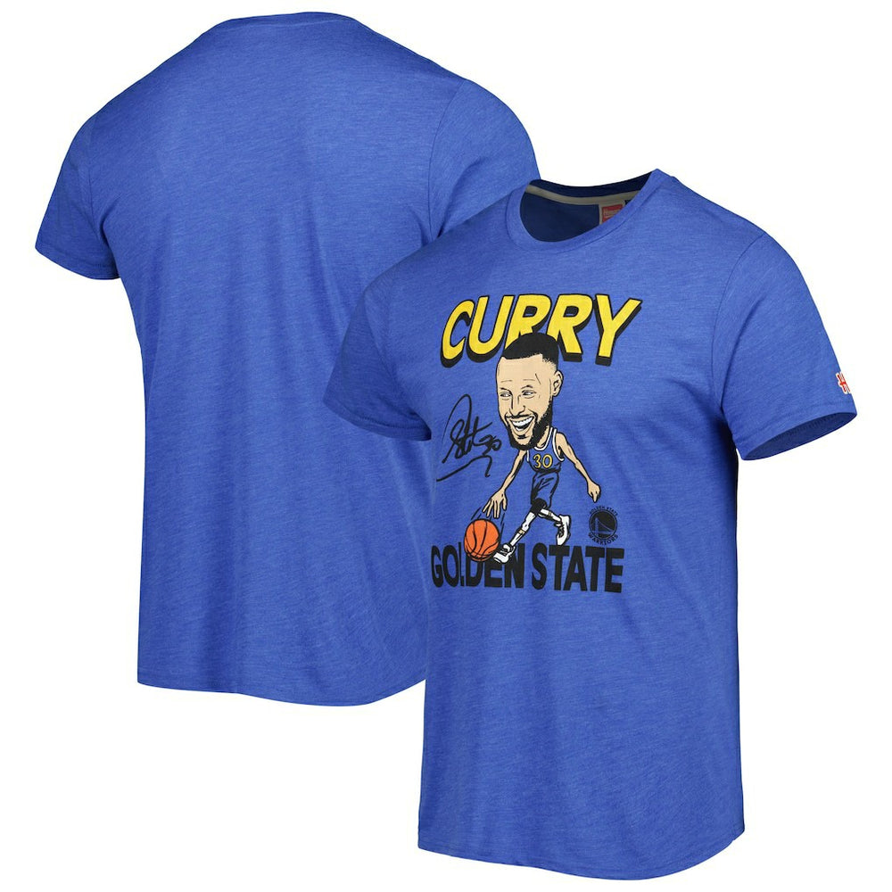 Stephen Curry Golden State Warriors Homage Player Caricature Tri-Blend T-Shirt sale