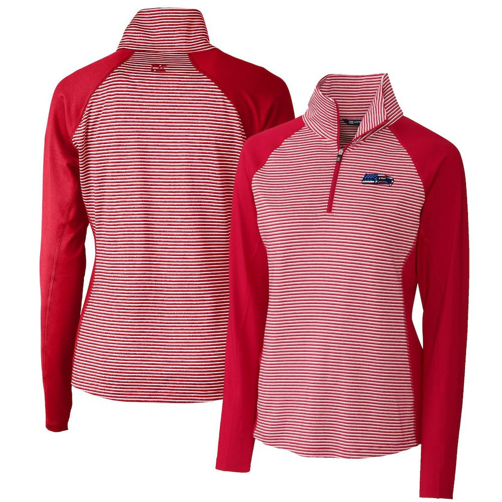 Cutter & Buck Women's Forge Tonal Half-Zip Top - Seattle Seahawks Tops