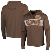 '47 Field Franklin Hooded Long Sleeve T-Shirt - Cleveland Browns T-shirts