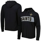 '47 Field Franklin Hooded Long Sleeve T-Shirt - New Orleans Saints T-shirts