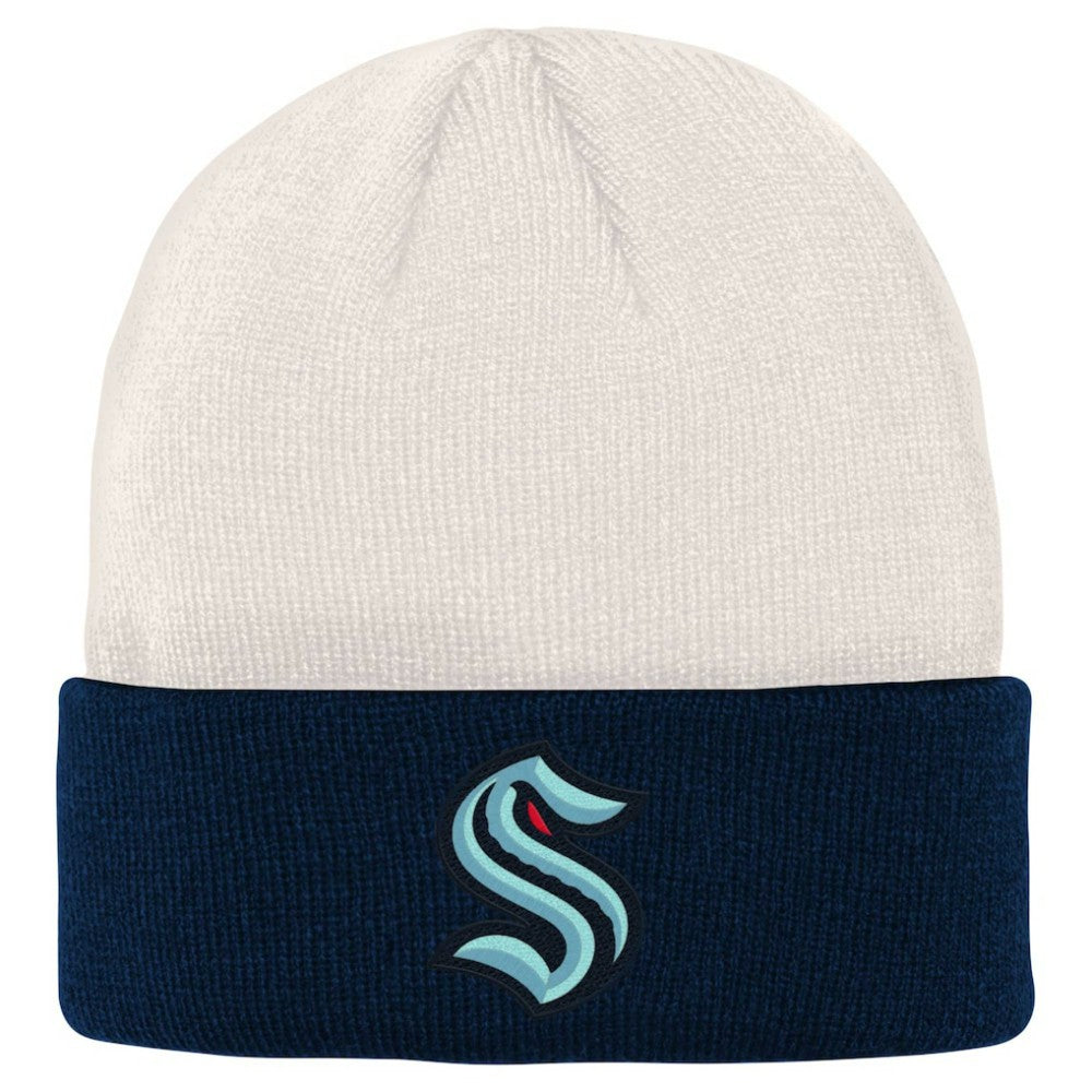 NHL Seattle Kraken Youth Logo Cuffed Knit Hat