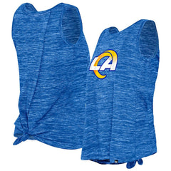 Women's Space Dye Tie-Back Tank Top - Los Angeles Rams Tops