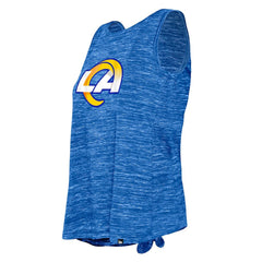 Women's Space Dye Tie-Back Tank Top - Los Angeles Rams Tops