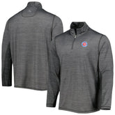 Charcoal Chicago Cubs Tommy Bahama Delray IslandZone Half-Zip Top