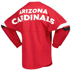 Women's Spirit Jersey Lace-Up V-Neck Long Sleeve T-Shirt - Arizona Cardinals T-shirts