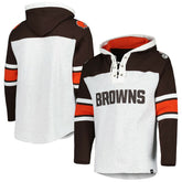 '47 Gridiron Lace-Up Pullover Hoodie - Cleveland Browns Hoodies