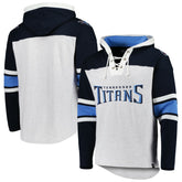'47 Gridiron Lace-Up Pullover Hoodie - Tennessee Titans Hoodies