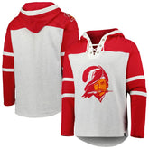 '47 Historic Logo Gridiron Lace-Up Pullover Hoodie - Tampa Bay Buccaneers Hoodies