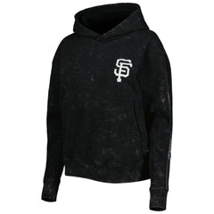 Black San Francisco Giants The Wild Collective Women's Marble Pullover Hoodie