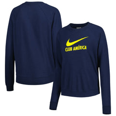 Club America Women's Lockup Varsity Tri-Blend Raglan Pullover Sweatshirt