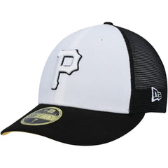 White/Black Pittsburgh Pirates New Era 2023 On-Field Batting Practice Low Profile 59FIFTY Fitted Hat