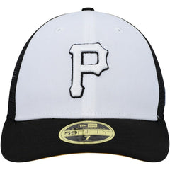 White/Black Pittsburgh Pirates New Era 2023 On-Field Batting Practice Low Profile 59FIFTY Fitted Hat