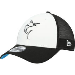 Black/White Miami Marlins New Era 2023 On-Field Batting Practice 39THIRTY Flex Hat
