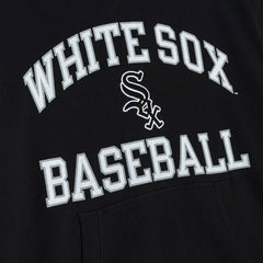 Black Chicago White Sox Mitchell & Ness Cooperstown Collection Washed Fleece Pullover Short Sleeve Hoodie