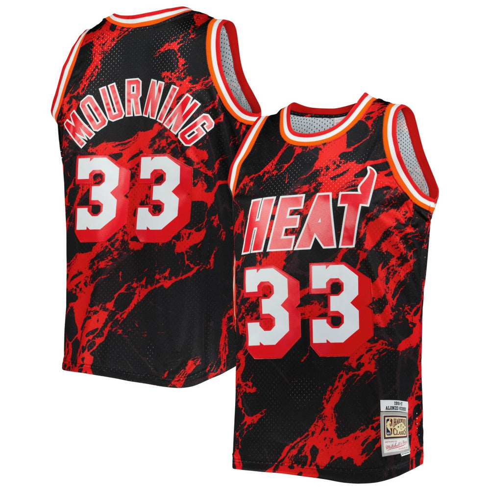 Mitchell & Ness Alonzo Mourning Miami Heat 1996/97 Hardwood Classics Marble Swingman Jersey