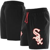 Black Chicago White Sox New Era Color Pack Knit Shorts