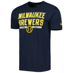 Navy Milwaukee Brewers New Era Batting Practice T-Shirt