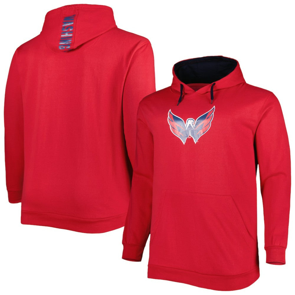 NHL Washington Capitals Big & Tall Fleece Pullover Hoodie