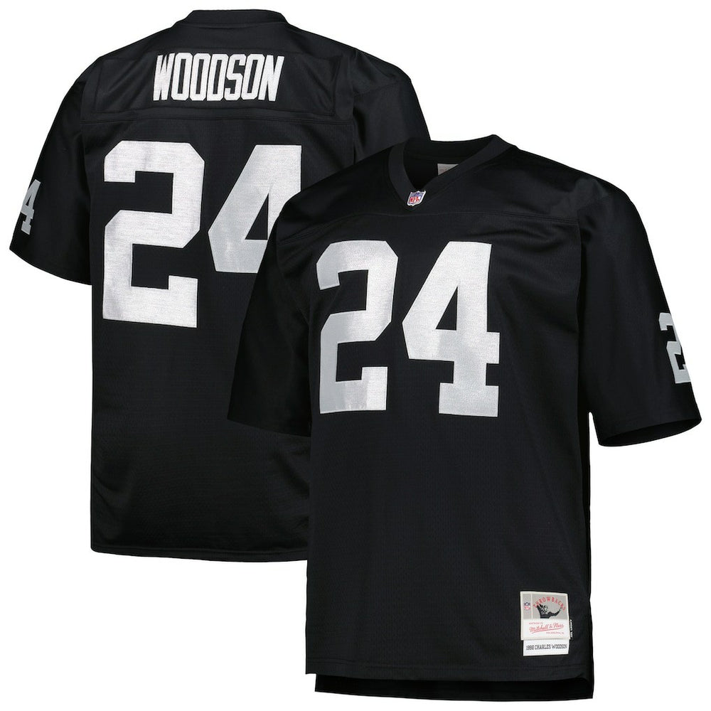 Charles Woodson Big & Tall 1998 Retired Player Replica Jersey - Las Vegas Raiders Jerseys