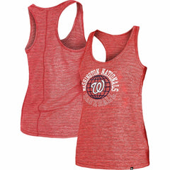 Red Washington Nationals New Era Women's Active Racerback Tank Top