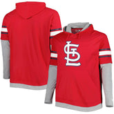 Red St. Louis Cardinals New Era Big & Tall Twofer Pullover Hoodie