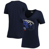 Women's Ink Dye Sideline V-Neck T-Shirt - Tennessee Titans T-shirts