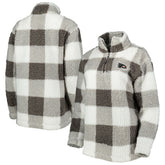 NHL Philadelphia Flyers G-III 4Her by Carl Banks Women's Logo Plaid Sherpa Quarter-Zip Jacket