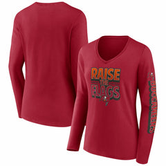 Women's Hometown Sweep Long Sleeve V-Neck T-Shirt - Tampa Bay Buccaneers T-shirts