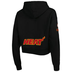 Miami Heat Pro Standard Women's Classic Fleece Cropped Pullover Hoodie