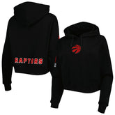 Toronto Raptors Pro Standard Women's Classic Fleece Cropped Pullover Hoodie