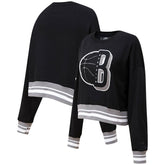 Brooklyn Nets Pro Standard Women's Mash Up Pullover Sweatshirt