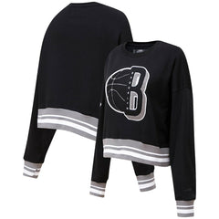 Brooklyn Nets Pro Standard Women's Mash Up Pullover Sweatshirt