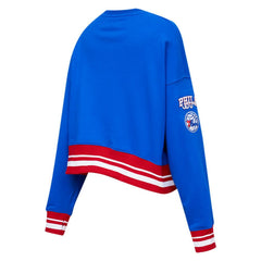Philadelphia 76ers Pro Standard Women's Mash Up Pullover Sweatshirt